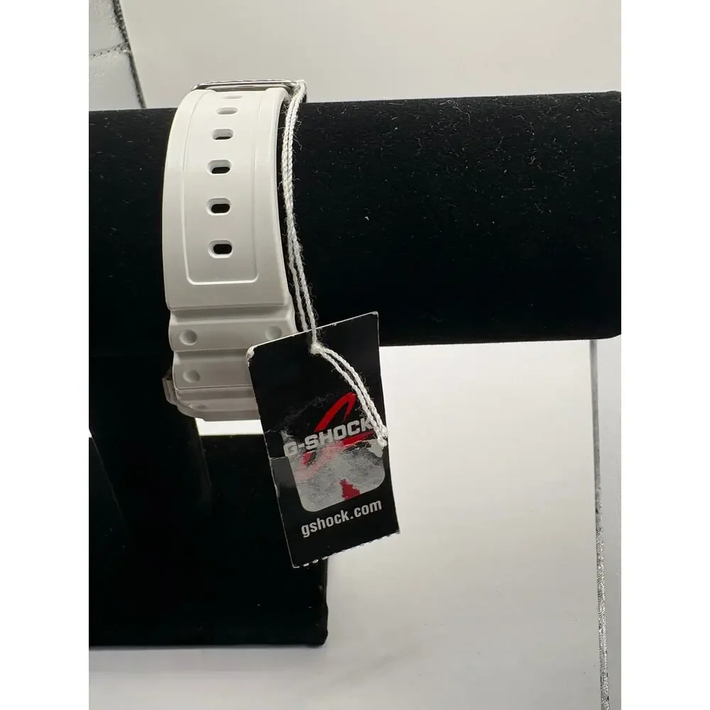 Casio G-Shock Dw5600Tl-7 White Resin Digital Watch Blue Mirror Face Nwt White